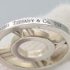 Used TIFFANY&Co. Necklace Atlas Open Medallion Silver925 3.8g Silver Accessories
