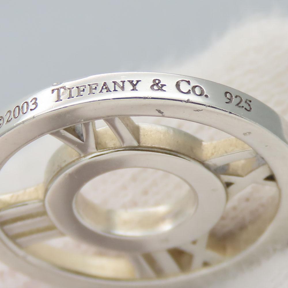Used TIFFANY&Co. Necklace Atlas Open Medallion Silver925 3.8g Silver Accessories