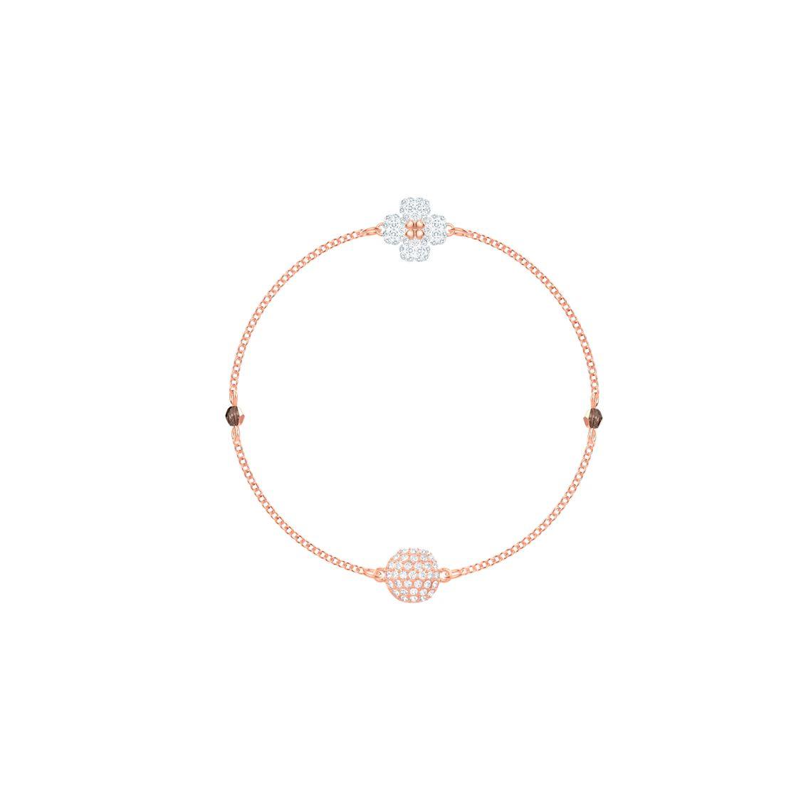 Swarovski Four Leaf Clover Bracelet Rose Gold Women bracelet 5411130 Box (Random Color),L