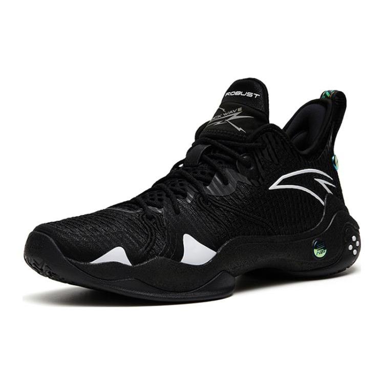 New Anta Frenzy 4 Pro The First Year Cushioning Anti-Slip And Wear-Resistant Mid-Top Basketball Shoes Black 112321111-3