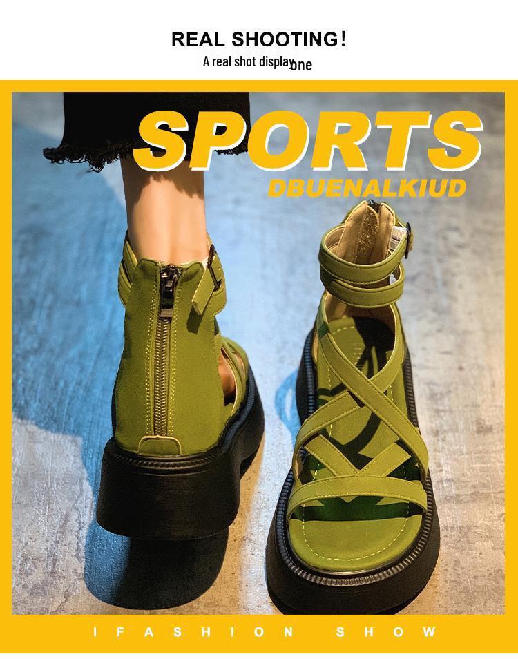 2024 Women's Summer Fashion Niche Design Open Toe Platform Sandals