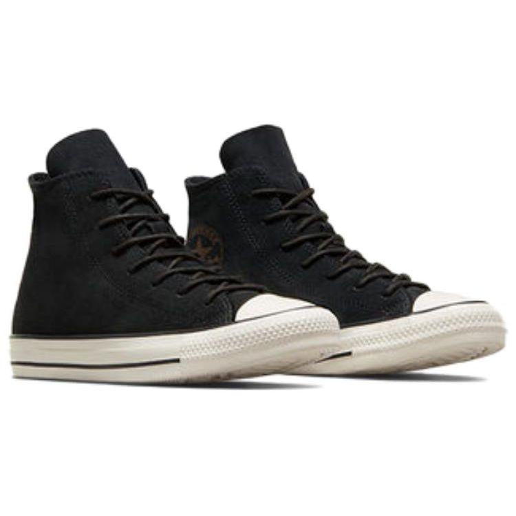 Converse Chuck Taylor All Star High Mono Suede - Black Women Sneakers Egret A04637C