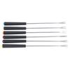 6 Pcs Fondue Forks Stainless Steel Corrosion Resistant Long Forks for Cake Chocolate Fruits Cheese Fondue