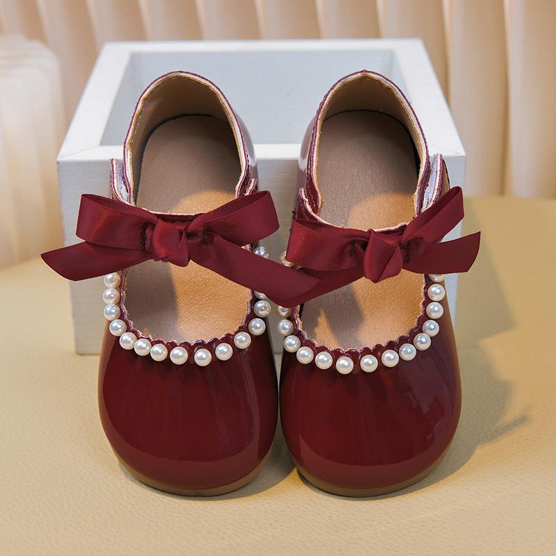 

Anti-slip Girls New Style Soft-Topped Single Shoes 30 червоний