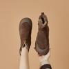 Snow boots women's fleece and thicker, winter non-slip warm short boots women's sub-zero cotton shoes