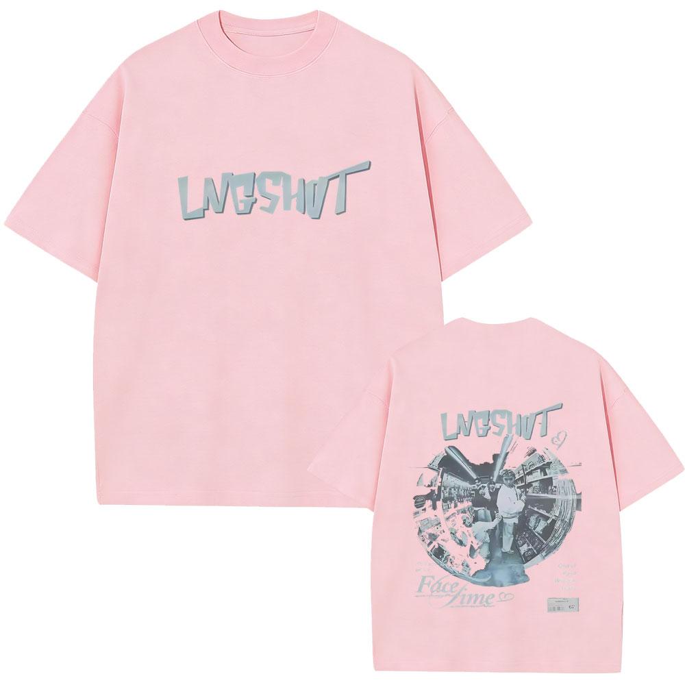 Korean Band Lngshot Graphic Tshirt Unisex Women Clothing Kpop Fashion Trend Short Sleeve Unisex Casual Oversized Crewneck T Shirts