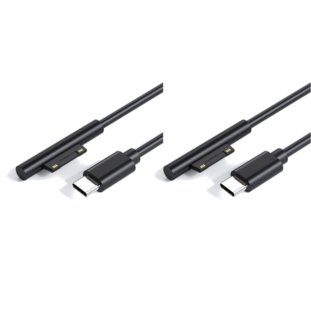 Fast Charging USB Type-C Power Supply 15V 3A PD Tablet Charger Adapter Cable Cord for Microsoft Surface Pro 7 3 4 5 6 Charger