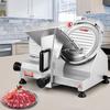 Commercial Meat Slicer, 200W Electric Deli Food Slicer, 350-400RPM Meat Slicer with 8" Carbon Steel Blade, 0 - 0.47 inch Adjustable Thickness Electric