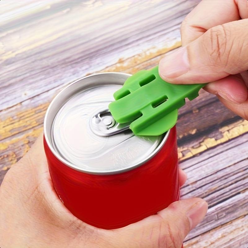 10pcs Colorful Manual Can Opener Set - Easy-Grip, Durable Plastic, Reusable & Safe for Soda, Beer, Aluminum Cans with Built-in Beverage Separator