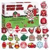 Christmas Advent Calendar Contains 24 Gifts, Christmas Cute Figures Doll Advent Calendar