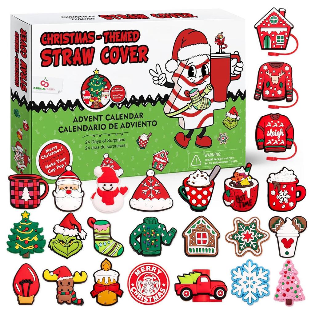 Christmas Advent Calendar Contains 24 Gifts, Christmas Cute Figures Doll Advent Calendar