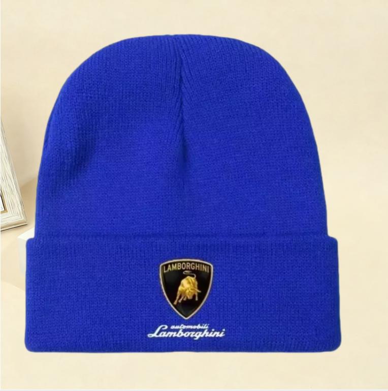 Enthusiast Men Women Casual Knitted Hat Autumn Winter Windproof Warm Cap For Lamborghini Urus Huracan Aventador Premium-1