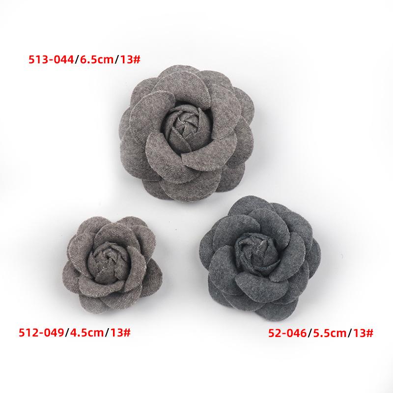 

Корейская камелия тканевый цветок корсаж для DIY головного убора и аксессуаров для ювелирных изделий 6.5CM