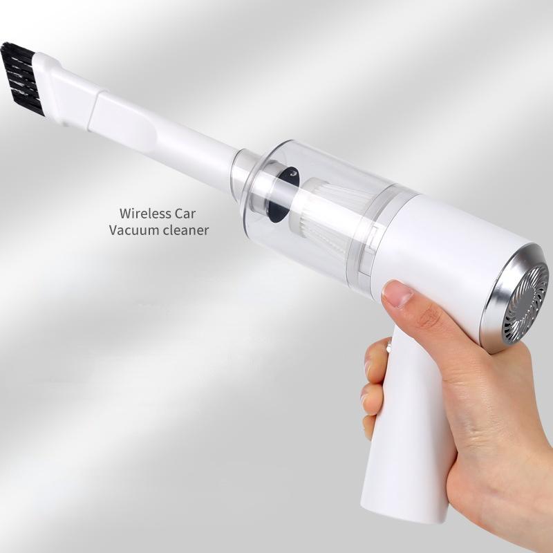 120W výkonný vysavač do auta Suchý a mokrý Mini domácí čistič na odstraňování roztočů pro dvojí použití Ruční přenosný čistič s bezdrátovým nabíjením