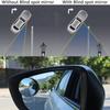 2PC 360 Degree HD Blind Spot Mirror For Car Reverse Frameless Ultrathin Wide Angle Round Convex Rear View Mirror Car Accessories