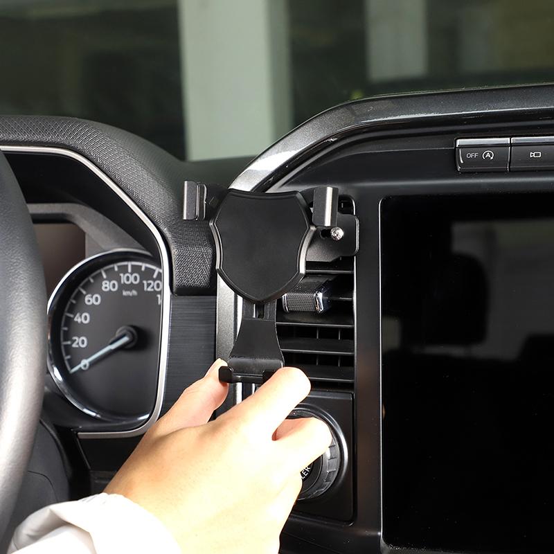Car Air Conditioning Vent Mobile Phone Bracket GPS Phone Stand Bracket  Fit For Ford F150 2021 Up Car Interior Accessories