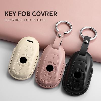 For Buick Lacrosse Envision Excelle Encore Regal Enclave Verano Sportback Tourx Pu Leather Car Smart Remote Key Case Protector