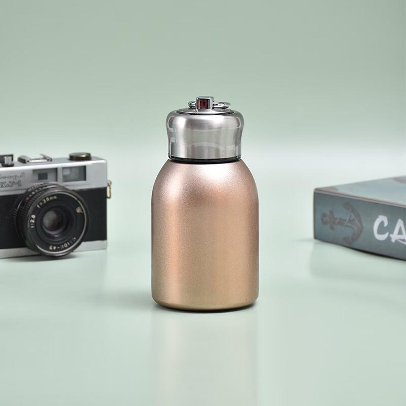 Shangqi 304 Stainless Steel Mini Chubby Insulated Pocket Cup with Carrying Loop