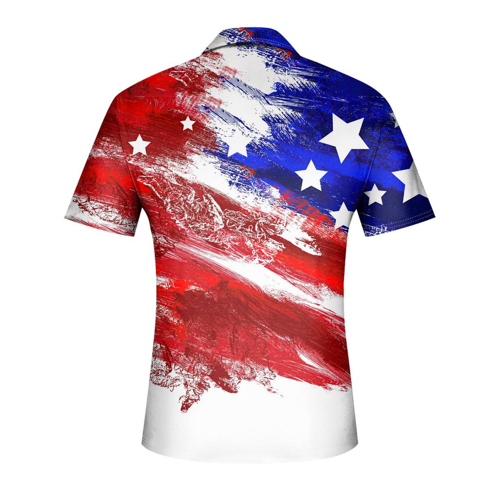 Men's Summer Leisure Breathable Short Sleeved Shirt Top