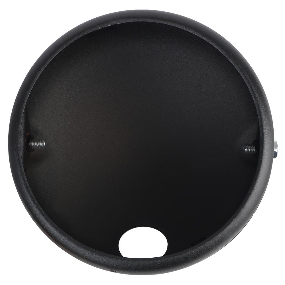 Round Headlight Housing Mount Cover Modified Headlight Base LED Headlight Shell Matte Black