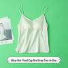 19 Momme Mulberry Silk V-Neck No-Bra Camisole Tank Top for Women - Thin Summer Base Layer