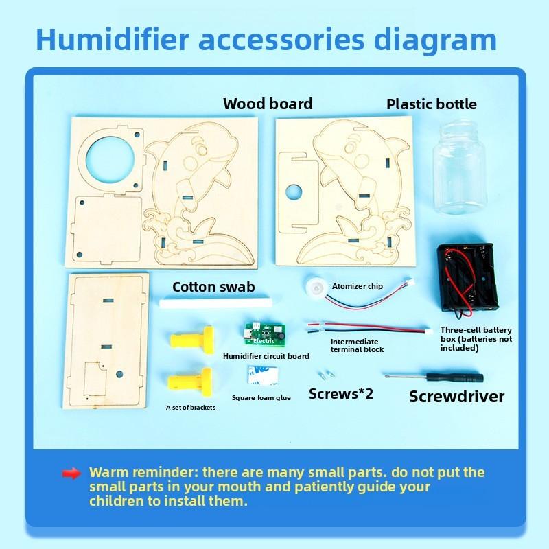 Kit d'humidificateur DIY pour expérience scientifique avec composants électriques pour enfants Jouet éducatif