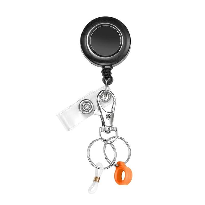 Einziehbarer Stifthalter Schlüsselanhänger Ausziehbarer Ausweishalter ID-Band Namenskarten-Ausweishalter Rolle Schlüsselring Outdoor-Werkzeug
