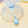 Elegant S925 Silver Baroque Freshwater Pearl Pendant Clavicle Chain Choker for Women