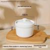 HANDUNYOU Ceramic Double Boiler Stew Pot with Lid