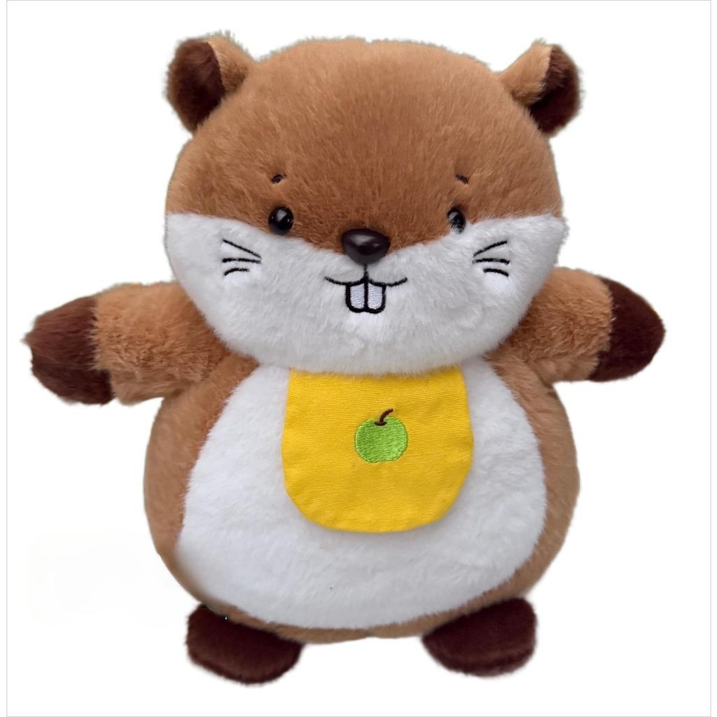 JOYBLISS Stock Soothing New Breath Light Sound Cute Leering Cat Music Early Education Doll Stuffed Animals