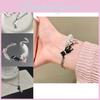 Pearl Y2k Cute Inlaid Black Cat Star Bracelet Stylish Summer Jewelry Women For