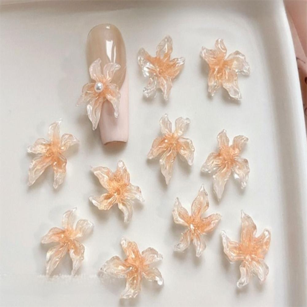 30PCS Acrylic 3D Flowers Nail Art Charms Sticker Nail Decals Cute Manicure Decor DIY Nail Art