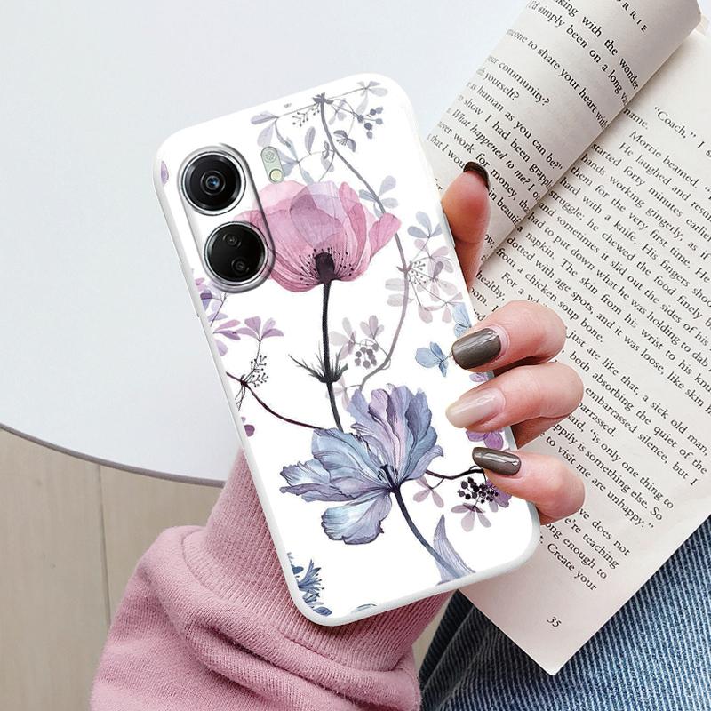 For Poco C65 Phone Case Silicone Soft TPU Protective Soft Cat Coque Para Fundas For Xiaomi Poco C65 Capa Little Dinosaur Shell