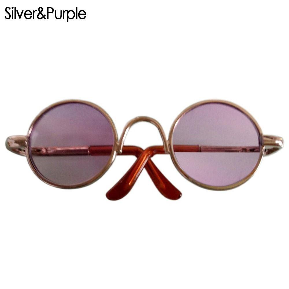 1/31/4 BJD Mini Plush Doll Cute Heart Frame Glasses Clothes For 10/15cm Dolls Plush Doll Eyeglasses