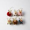 Pwichdn Cute Felt Wooden Elk Christmas Tree Hanging Pendant Craft Ornament Home Decor