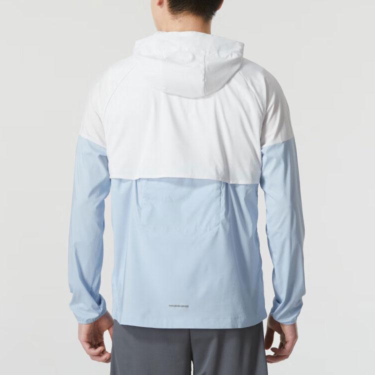 Nike Fargeblokk Logo Spleiset Trenings Casual Hettejakke Herrejakker Lyseblå FB7541-094