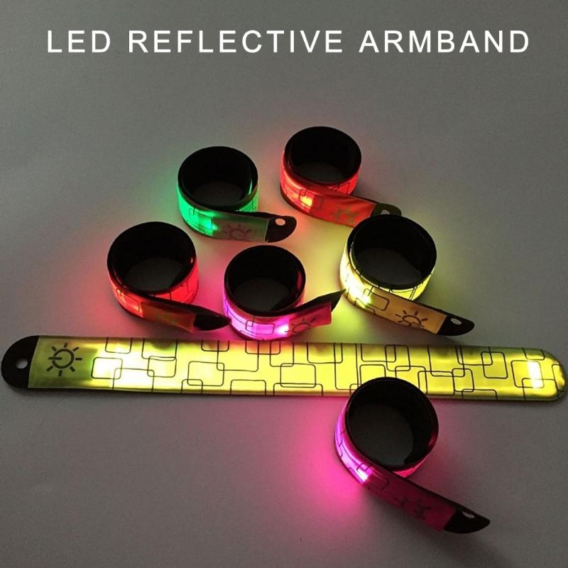 LED Armband for Sport Running Light Bands with USB Rechargeable Reflective Light Up Armband LED Wristband Bracelet Light