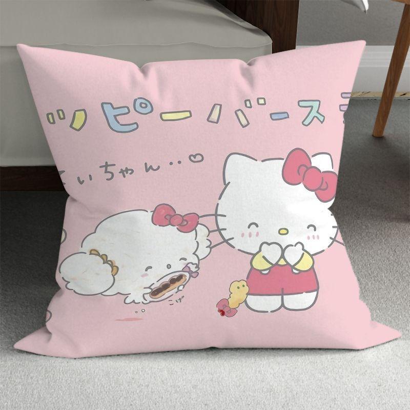Sanrio Cute Girly Pillowcase HelloKitty Cinnamon Dog Pillowcase Kawaii Room Decoration Home Living Room Sofa Cushion Cover
