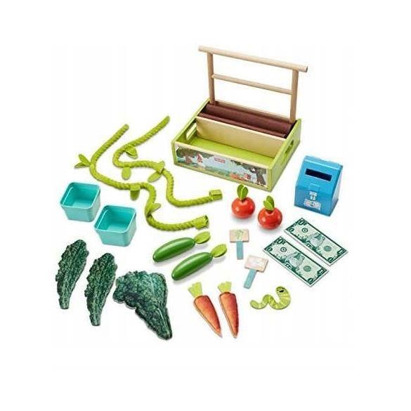 Ensemble De Jouets Colorés Supermarket Farm Stall with Vegetables Piggy Bank + Accessories Fisher Price