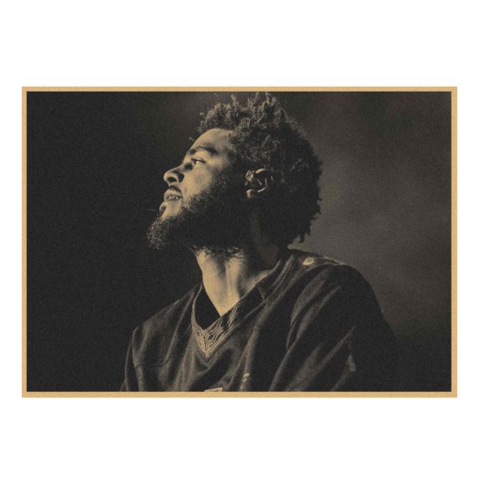 J. Cole & Lamar Rap Hip Hop Kraft Paper Wall Mural 491