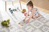 Foam Mat 36 Pcs. 30x30cm Letters - White and Grey