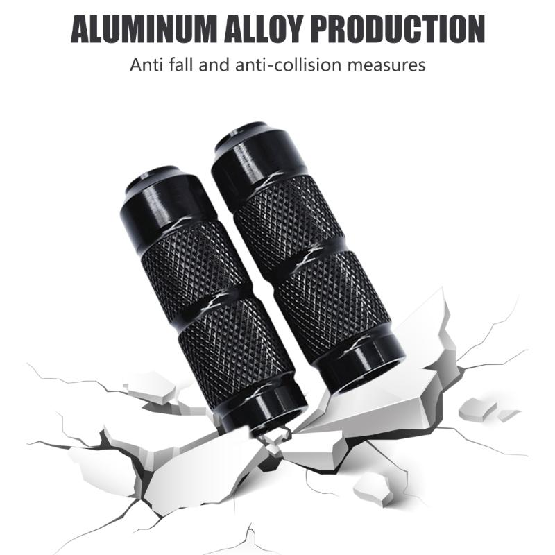 Aluminum Motorcycle Footpegs Rearset Foot Rest Peg Pedal with Nonslip Surfaces & Comfortable Grip for Enhanced Stability