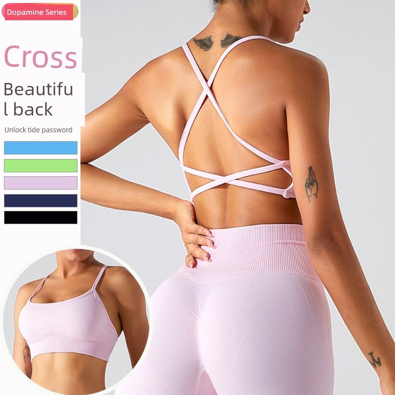 Export New Clothes Women's Yoga Beauty Back Vest Sports Intimates Quick-Drying Tight Workout Clothes Tops Pilates Spring and Summer