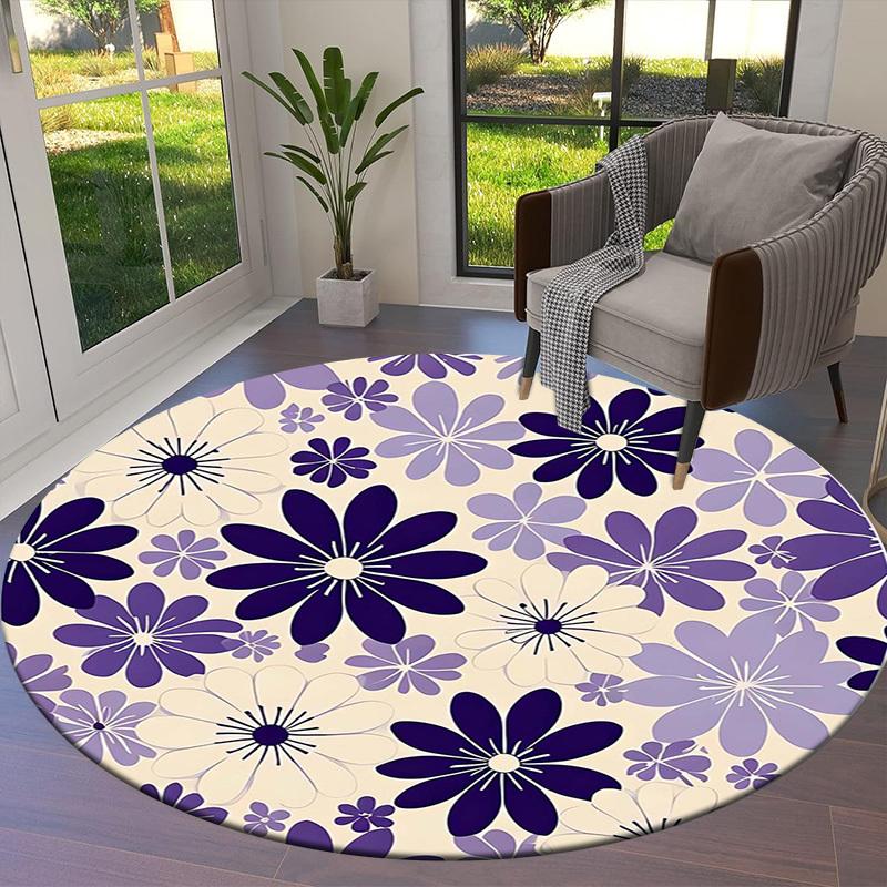 1pc Office Carpet Chair Mats Floral Pattern Design Perfect for Decorating Office Chairs, Living Rooms, Or Bedrooms