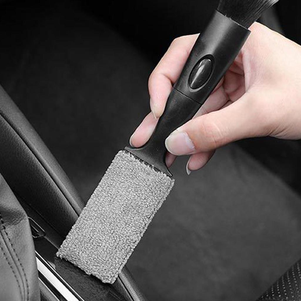 Car Interior Dust Brush Vehicle Air Vent Cleaner Tool Double-End Vent Detail Duster For Sedans SUVs RVs Minivans Boats