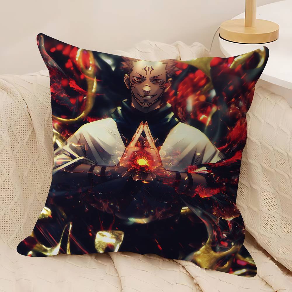 Anime Sukuna Personalized Pillow Dust Cover Bedroom Kids Party Decoration Pillowcase Birthday Children Gift
