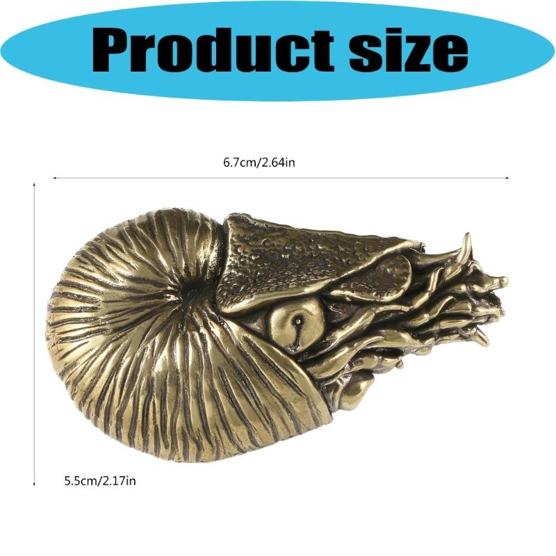 Metal Animal Statues Figurines Naurilus Statue Figurines Sculptures Tabletop Centerpieces Home Decors Collectibles