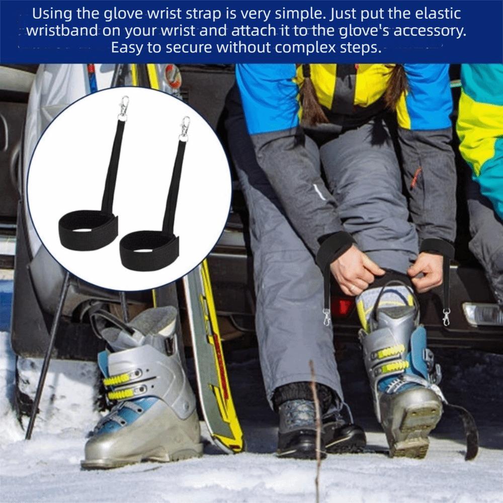 Elastic Glove Straps Durable Anti-loss Strap Storage Strap Glove Safety Strap For Ski