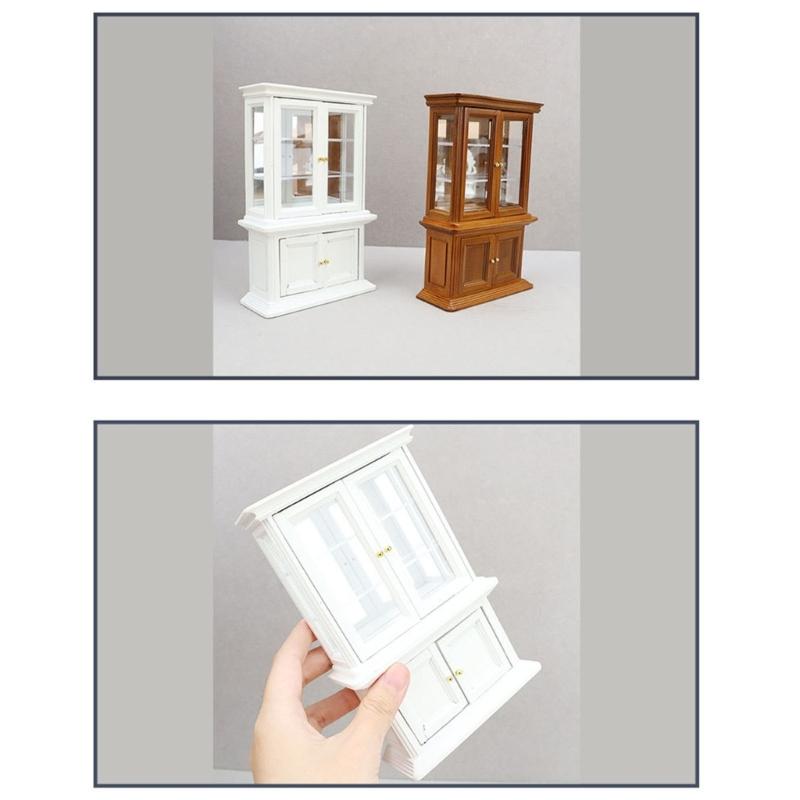 Dollhouses Display Cabinet Furniture 1:12 Miniature Cabinets For Creative Crafting And Decors