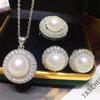 Elegant Freshwater Pearl Jewelry Set: Necklace, Pendant, Ring, Earrings (8-9mm) – Versatile and Fashionable Gift